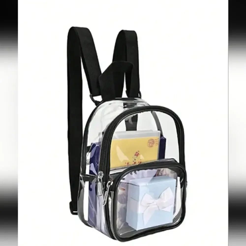 Mini Clear Backpack Stadium Approved, Heavy Duty Clear Mini Backpack